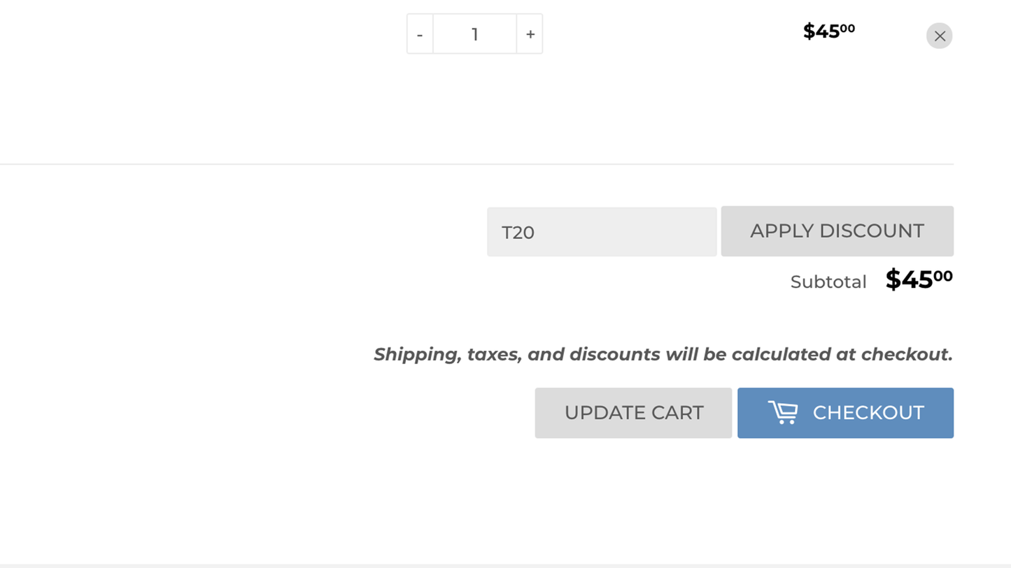 Coupon Field in Cart