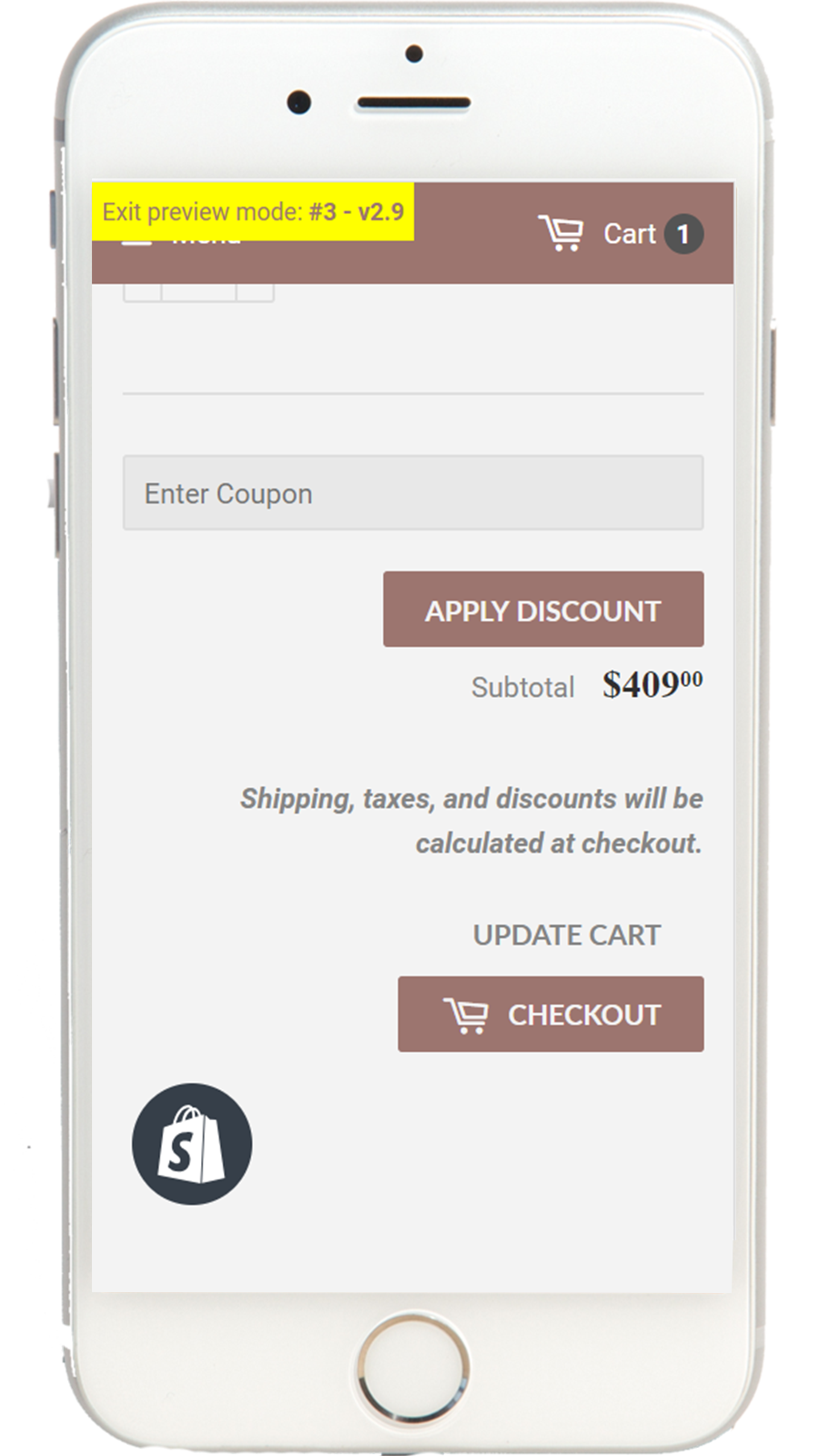 Coupon Field in Cart
